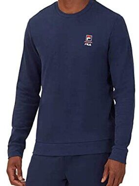 FILA Mens Long Sleeve Crew Neck Lightweight Sweatshirt Medium